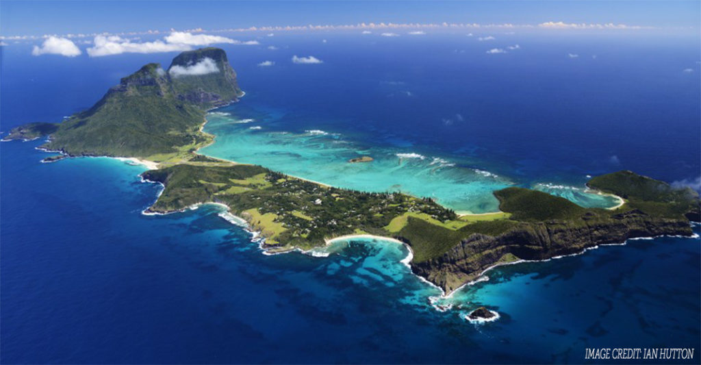 Aerial view of Lord Howe Island